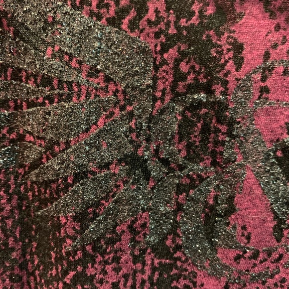 Rock & Republic Purple & Black Shimmer Tank Top - Picture 4 of 5